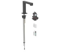 Geberit Brenta - Válvula electrónica para lavabo, para agua fría, alimentación por generador, fácil de limpiar, negro mate 116.195.14.1