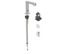 Geberit Brenta - Válvula electrónica para lavabo, para agua fría, alimentación por generador, fácil de limpiar, acero inoxidable cepillado 116.195.SN.1