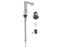 Geberit Brenta - Válvula electrónica para lavabo, para agua fría, alimentación por red, fácil de limpiar, acero inoxidable cepillado 116.191.SN.1