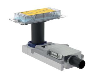 Geberit CleanLine - Conjunto de montaje de canal de ducha, para suelos de 65-90 mm, desagüe de 40 mm 154.152.00.1
