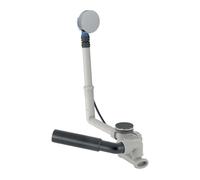 Geberit - Conjunto de desagüe y rebosadero para bañera, longitud 26 mm, cromo brillante 150.530.21.6