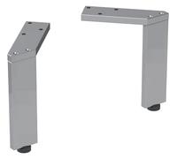 Geberit conjunto de pies, 2 piezas, ajustable en altura, 15 - 15,8 cm, 500.367.00.1, Color: cromado / brillante