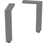 Geberit conjunto de pies, 2 piezas, ajustable en altura, 22,5 - 23,3 cm, 502.330.JK.1, Color: lava / polvo mate