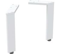 Geberit conjunto de pies, 2 piezas, ajustable en altura, 22,5 - 23,3 cm, 502330011, Color: blanco / con recubrimiento de polvo mate - CM
