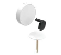 Geberit - Conjunto para completar el desagüe de la bañera, con mando giratorio y entrada d52, blanco alpino 150.481.11.1
