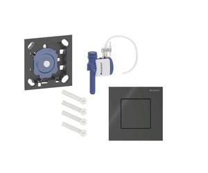 Geberit - Control de descarga de urinario neumático tipo 40, vidrio/negro 116.217.SJ.1