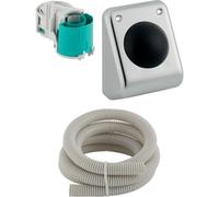 Geberit - Control de descarga neumático de pie de pared, acero inoxidable ocel 115.918.00.1