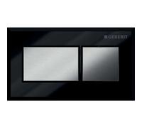Geberit - Control desde distancia neumático, para descarga doble, negro/cromo 116.051.KV.1