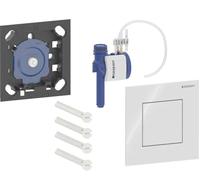 Geberit - Control neumático de descarga de urinario tipo 40, vidrio/blanco 116.217.SI.1