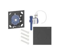 Geberit - Control neumático de descarga para urinario tipo 40, fácil de limpiar, cromo negro cepillado 116.014.QD.1