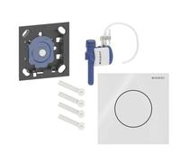 Geberit - Control neumático de descarga para urinario tipo 40, vidrio/blanco 116.014.SI.1