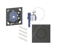 Geberit - Control neumático de descarga para urinario tipo 40, vidrio/negro 116.014.SJ.1