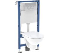 Geberit Duofix Basic conjunto con marco, taza de inodoro, tapa y pulsador de descarga 118.341.21.3