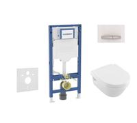 Geberit Duofix - Conjunto de módulo de instalación empotrada, inodoro Architectura y asiento softclose, pulsador de descarga Sigma50, blanco alpino SANI11CK3107