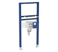 Geberit Elemento Duofix para lavabo, 112cm, mezclador de pie electrónico con caja de función oculta, con sifón oculto, 111.556.00.2