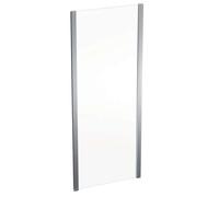 Geberit GEO - Pared de ducha 80x190 cm, plata/cristaltransparente 560.117.00.2