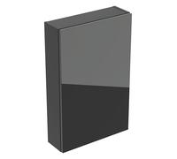 Geberit iCon armario de pared rectangular, 1 puerta, 45x70x15 cm, 502318, 502.318.JK.2, Color: Cuerpo: lava / lacado mate, frontal: lava / cristal brillante