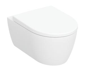 Geberit iCon conjunto taza de inodoro + tapa suspendido sin reborde blanco brillante 501.664.00.1