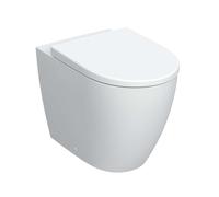 Geberit iCon - Inodoro de pie con asiento SoftClose, desagüe horizontal, Rimfree, blanco 502.383.JT.1