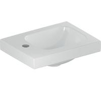 Geberit iCon - Lavamanos 38x28x13 cm, sin rebosadero, orificio para grifo a la izquierda, blanco 501.831.00.1