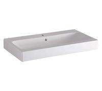 Geberit iCon lavabo 75x48 cm rectangular sobre encimera blanco brillante 124575600