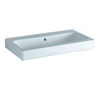 Geberit iCon lavabo 900x485mm blanco, sin agujero para grifo, 124093600, Color: Blanco, con KeraTect