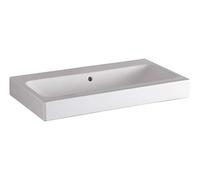 Geberit iCon lavabo 750x485mm blanco, sin agujero para grifo, 124078600, Color: Blanco, con KeraTect