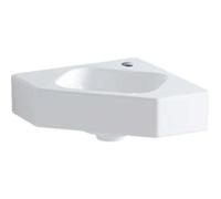Geberit iCon lavabo esquinero 33cm blanco, 124729600, Color: Blanco, con KeraTect