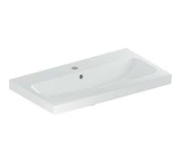 Geberit iCon - Lavabo 75x42x17 cm, con rebosadero, con orificio para grifo, blanco 501.842.00.1