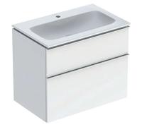Geberit iCon - Mueble con lavabo, 75x63x48 cm, KeraTect, blanco brillante 502.332.01.2