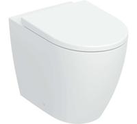 Geberit iCon Set inodoro de pie, enrasado con la pared, diseño cerámico cerrado, TurboFlush, in siento de inodoro, 503080001, Color: blanco - CM