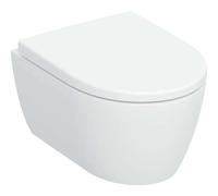 Geberit iCon conjunto taza de inodoro + tapa suspendido sin reborde con descarga de remolino blanco brillante 503.048.00.1