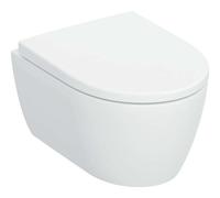 Geberit iCon - Inodoro suspendido con asiento SoftClose, TurboFlush, Rimfree, blanco mate 503.049.JT.1