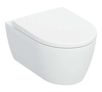 Geberit iCon - Inodoro suspendido con asiento SoftClose, TurboFlush, Rimfree, blanco mate 503.046.JT.1