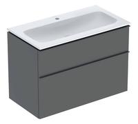 Geberit iCon - Mueble con lavabo, 90x48x63 cm, 2 cajones, KeraTect, lava 502.333.JK.1