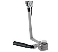 Geberit - Juego de desagüe y rebosadero para bañera, control PushControl, longitud 260 mm, cromo 150.755.21.6