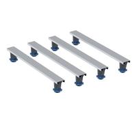 Geberit juego de pies y travesaños para plato de ducha de resina de piedra, a partir de 140 cm, LxA 70x7,3 cm, pies regulables en altura 9-21 cm, 554.956.00.2