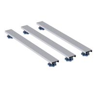 Geberit juego de pies y travesaños para plato de ducha de resina de piedra, LxA 62,5x7,3 cm, pies regulables en altura 6-12 cm, 554.955.00.1