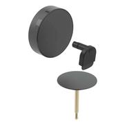 Geberit - Kit de montaje de conjunto de bañera, con control giratorio y suministro d52, negro mate 150.481.14.1