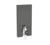 Geberit Monolith Plus - Módulo sanitario para inodoro independiente, 101 cm, suministro de agua inferior, vidrio/lava 131.202.JK.7