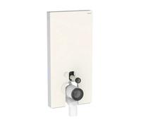 Geberit Monolith Plus - Módulo sanitario para inodoro independiente, 101 cm, suministro de agua inferior, vidrio/arena gris 131.202.JL.7
