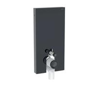 Geberit Monolith Plus - Módulo sanitario para inodoro independiente, 101 cm, suministro inferior, vidrio/negro 131.202.SJ.7