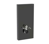 Geberit Monolith Plus - Módulo sanitario para inodoro suspendido, 101 cm, suministro de agua inferior, cristal/negro 131.221.SJ.7