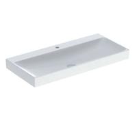 Geberit ONE - Lavabo 105x48x14 cm, sin rebosadero, con orificio para grifo, KeraTect, blanco 505.020.01.4