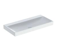 Geberit ONE - Lavabo 105x48x14 cm, sin rebosadero, sin orificio para grifo, KeraTect, blanco 505.021.01.4