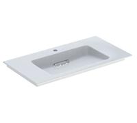 Geberit One CleanDrain lavabo 90x48 cm rectangular para mueble blanco brillante 505.006.00.1