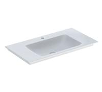 Geberit ONE - Lavabo de mueble 90x48x14 cm, sin rebosadero, con orificio para grifo, KeraTect, blanco 505.010.01.3
