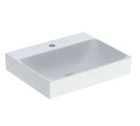 Geberit ONE Lavabo sobre encimera, salida vertical, 50x14x40cm, 505.030.01.6, Versión: Centro del agujero del grifo