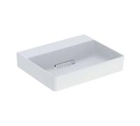 Geberit ONE - Lavabo sobre encimera 50x41x14 cm, rebosadero oculto, orificio para grifo, desagüe horizontal, blanco mate 505.025.00.1