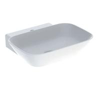 Geberit ONE - Lavabo sobre encimera 50x43x14 cm, sin rebosadero, con orificio para grifo, KeraTect, blanco 505.041.01.6